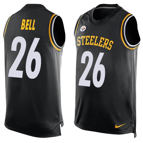 Nike Steelers #26 Le'Veon Bell Black Team Color Men's Stitched NFL Limited Tank Top Jersey - Click Image to Close